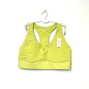NWT Offline By Aerie Hugger Racerback Sports Bra Green Yellow Size M
